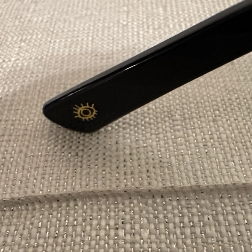 Nicole Miller Elegant Black and Gold Sunglasses